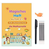 Pack Of 4 Pcs With 5 Refill Copybooks Pen Magic Copy Book Free Wiping Children's Kid Writing Sticker Practice Copybook For Calligraphy
