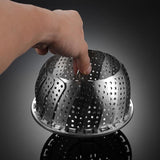 Stainless Steel Folding Vegetable Steamer Basket Stainless Steel Detachable Steaming Rack Steamer Tray for Kitchen Cookware