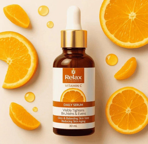 Relax Vitamin C Daily Serum - 30ml | Brightening & Anti-Aging Facial Serum