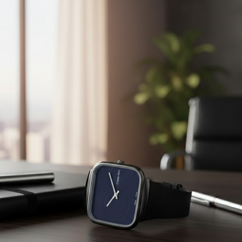 Calvin Klein Mens Watch With Square Dial Elegant Modern And Durable Timepiece For Daily Wear And Special Occasions