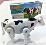 Funny Walking Musical Milch Cow Toy for Kids – Black &amp; White Electric Animal with Lights, Sound &amp; Moving Tail