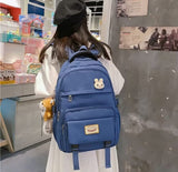 Korean Style School & College Backpack | 48cm x 28cm | Trendy & Spacious | Durable Daypack for Students