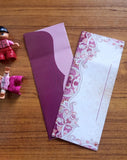 Premium Maroon Paisley Eidi Envelopes for Weddings & Engagements (15 Pieces) – Elegant Card Cash Pack