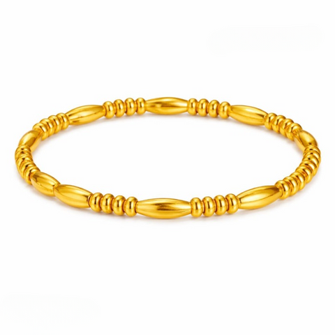 Filled Dots Bambo Korean Bangle - Jewelry Product Designed For Wrist Wear And Daily Ornament Routine