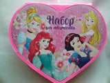 52 Pcs Heart Shape Colour Kit Painting Set For Kids With Crayons Markers And Art Accessories (Random Characters)