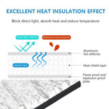 AC Outdoor Unit Sunshade Cover – Silver Foil Reflective Heat Shield & Dust Protector for Air Conditioner External Units | With Clip