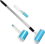 Roller Dog Cat Hair Remover - Reusable Sticky Washable Pet Hair Roller Dust Picker Cleaner Brush