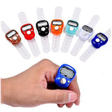 Digital Tasbeeh Finger Counter with LED Indicator, Reset Button & Ring Strap – SXH5136 (Random Color)
