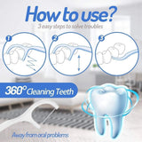 Pack of 10 - Dental Floss Toothpicks Teeth Cleaning Flosser Toothbrush Plastic Toothpick Dental Floss Sticks And Tooth Picks Teeth Plaque Remover (Random Color)