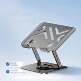 Adjustable Laptop Stand, Aluminum Foldable Laptop Stand with 360° Rotation, Height Adjustable, Portable and Convenient SG-19