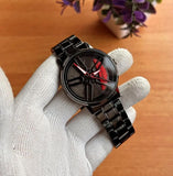 Men's Stylish Spinning Dial Watch – Premium Rotating Wheel Design Wrist Watch for Men (Without Box)