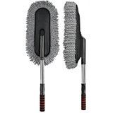 Car Wash Cleaning Brush Duster Dust Wax Mop Microfiber Telescoping Tool For Vehicle Exterior And Interior Cleaning