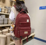 Korean Style School & College Backpack | 48cm x 28cm | Trendy & Spacious | Durable Daypack for Students