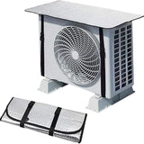 AC Outdoor Unit Sunshade Cover – Silver Foil Reflective Heat Shield & Dust Protector for Air Conditioner External Units | With Clip