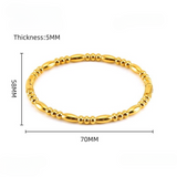 Filled Dots Bambo Korean Bangle - Jewelry Product Designed For Wrist Wear And Daily Ornament Routine