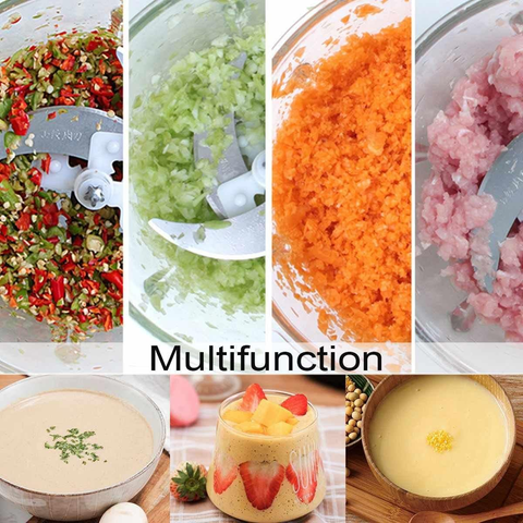 Falari 3L Electric Meat Grinder, Stainless Steel Electric Chopper for Household Use, Automatic Food Processor With 3 Speed for Meat, Vegetables, Fruit and Nuts, Detachable and Washable