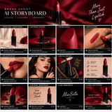 High Pigmented Fluffy Velvet Matte Lipstick – Pack of 6 | Soft Matte Finish | Long-Lasting Bold Shades