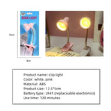 Mini LED Clamp Lamp – Portable USB-Powered Desk Light with Adjustable Flexible Neck, Strong Clamp Base, Eye-Friendly Flicker-Free Lighting for Home, Office, Bedside &amp; Travel ( Random Color)