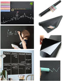 PVC Vinyl Black Board Wall Sticker Removable, with (2 pcs chalks)  For Kids Bedroom Size/Dimension 16*60 cm Size