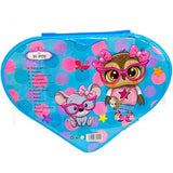 90 Pcs Heart Shape Colour Kit Painting Set For Kids With Colour Pencils Crayons And Art Accessories (Random Characters)