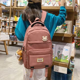 Korean Style School & College Backpack | 48cm x 28cm | Trendy & Spacious | Durable Daypack for Students