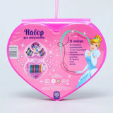 52 Pcs Heart Shape Colour Kit Painting Set For Kids With Crayons Markers And Art Accessories (Random Characters)