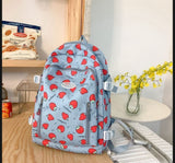 Korean Stylish Backpack for Girls | Cute & Trendy School, College & University Bag | Spacious, Lightweight & Durable Daily Backpack - White