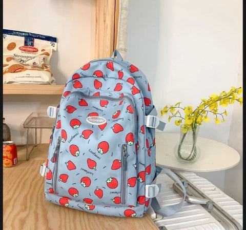 Korean Stylish Backpack for Girls | Cute & Trendy School, College & University Bag | Spacious, Lightweight & Durable Daily Backpack - White