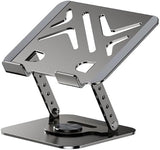 Adjustable Laptop Stand, Aluminum Foldable Laptop Stand with 360° Rotation, Height Adjustable, Portable and Convenient SG-19