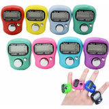 Digital Tasbeeh Finger Counter with LED Indicator, Reset Button & Ring Strap – SXH5136 (Random Color)