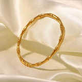 Bamboo Trending Korean Bangle - Jewelry Product Designed For Wrist Wear And Daily Ornament Routine