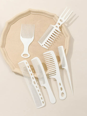 Aimeisi Multifunctional Hair Comb Set – 6 Pcs Durable Styling Combs for Medium to Long Hair