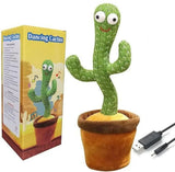 Rechargeable Cute Dancing Cactus Toy for Kids | Talking Dancing Shaking &amp; Talk Back with Lights | Happy Birthday Gift (With Box)