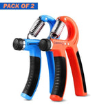 Set of 2 Adjustable Heavy Hand Grippers (10–40Kg) – Strength Training Exerciser for Hand, Wrist &amp; Finger Workout (random Color)