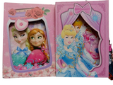 Princess, Frozen &amp; Sofia Cover Fancy Lock Spiral Binding Diary – Medium Size with Box – 40 Pages (22 x 16 cm)